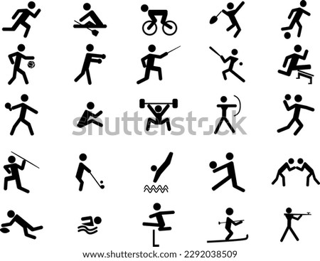 Set of sport icons, Vector illustration, design