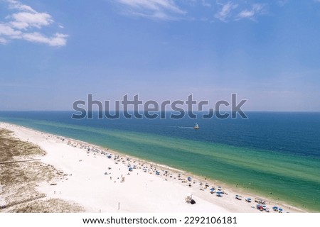 Aerial view of Gulf Shores, Alabama Royalty-Free Stock Photo #2292106181