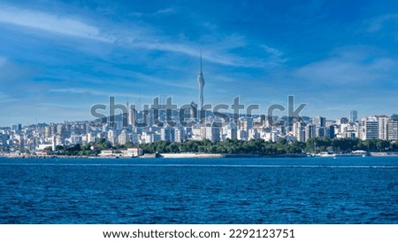 istanbul view at sunny day sea blind clouds Royalty-Free Stock Photo #2292123751