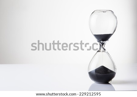 large hour glass sand timer Royalty-Free Stock Photo #229212595