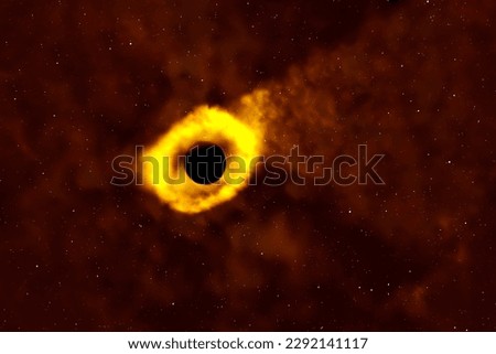 A black hole swallowing galaxies. Elements of this image furnished NASA. High quality photo