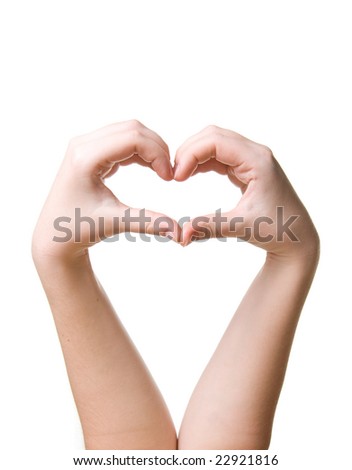 heart made from hands