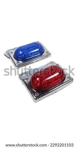 side marker light for truck on isolated white background with space for text or insertion.