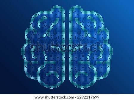 Background technology Artificial intelligence brain that serves to command and learn information from humans to help and meet the needs of users and help solve business problems to compete Royalty-Free Stock Photo #2292217699