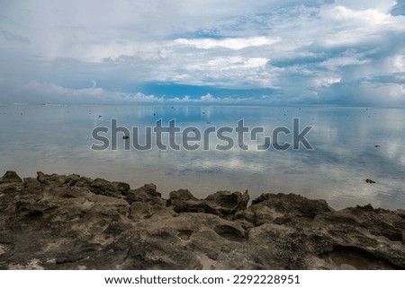 Tiidal lagoon, coral coast, Viti Levu, Fiji