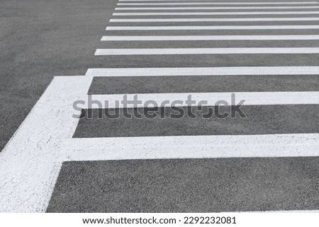 Close up of zebra crossing.