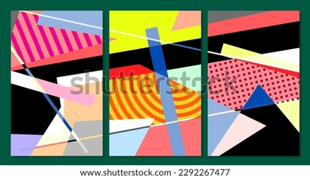 Vector colorful geometric abstract background for summer banner 