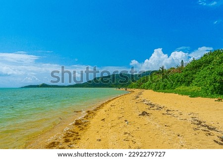 Iriomote Island, Yubu Island manta beach, tropical sea