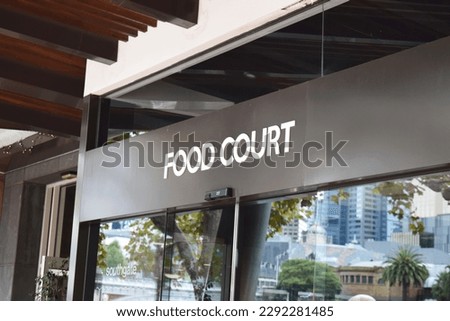 Food Court Sign - Melbourne City