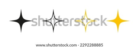 Star vector icon. Stars in modern simple flat style. Stars in linear flat design. Vector illustration 
