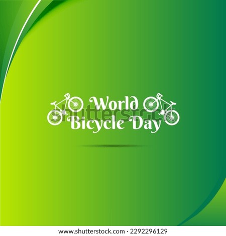 World bicycle day design vector. Happy bicycle day design poster vector.