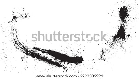 ink splash background. brush stroke illustration. Royalty-Free Stock Photo #2292305991