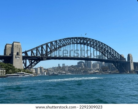 Australia's Harbour Bridge in Sydney on Australia Day 2023. 