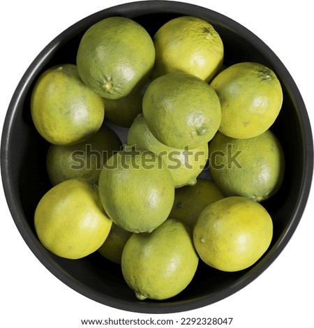 Top view of tray with Limes