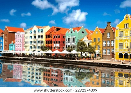 Sunny day in Willemstad, Curacao Royalty-Free Stock Photo #2292374399