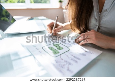 Business Mind Mapping And Brainstorming. Mindmap Training Royalty-Free Stock Photo #2292387269