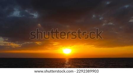 
beautiful sunset on the beach