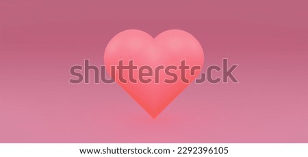 Happy valentines day banner background. valentines day greeting card with red heart	