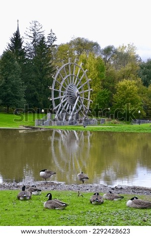 New Hamburg Water Wheel at William Scott Park during Fall