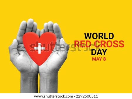 World Red Cross Day. May 8. Holiday concept. Template for background, banner, card, poster with text inscription. Vector illustration.