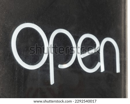 neon light open sign in a shop window