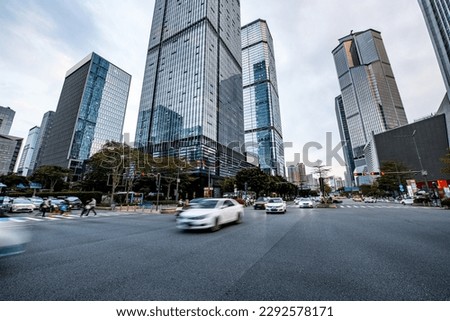 urban traffic at shenzhen city Royalty-Free Stock Photo #2292578171