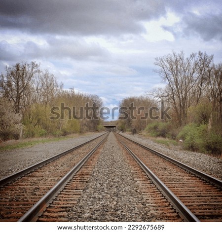 Beautiful View From Railroad Tracks