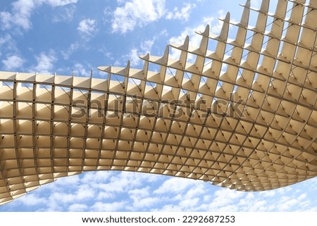 metropol parasol sevilla under blue sky Royalty-Free Stock Photo #2292687253