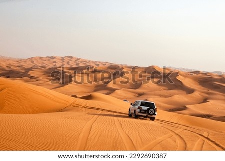 Adventurous ride on Dubai sand dunes desert