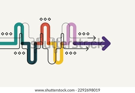 Abstract arrow direction. Technology background Royalty-Free Stock Photo #2292698019
