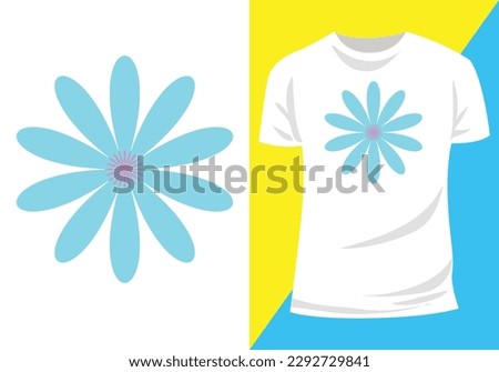 flower t-shirt design for any female and male.