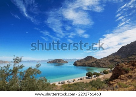 Beautuful landscapes in  Baja California, Mexico. Travel background