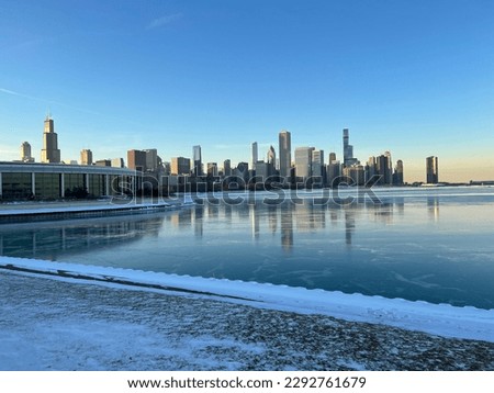 Capture the stunning beauty of Chicago's coastline in this breathtaking picture.