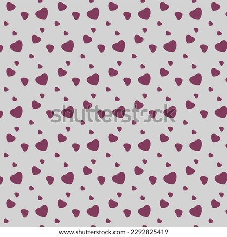 This is the main element of the pattern, Heart doodles seamless pattern background and abstract or modern design.