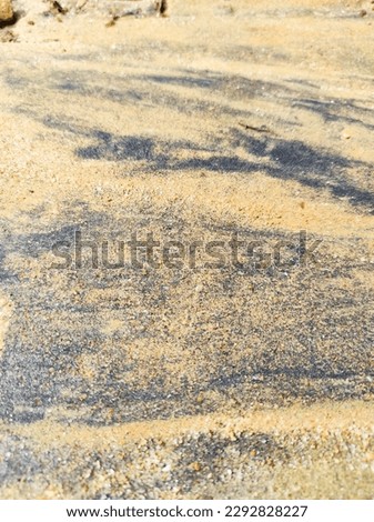 sand pattern texture background after rain