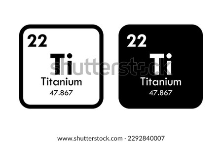 titanium icon set. vector template illustration  for web design Royalty-Free Stock Photo #2292840007