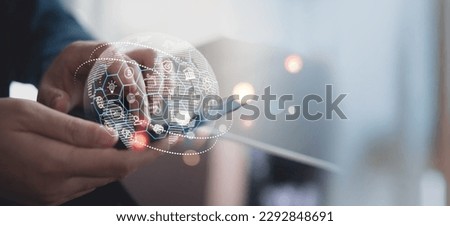 IoT Internet of Thing, E-commerce, global business concept. Woman using mobile phone for online shopping and digital banking mobile app, digital marketing, internet technology, multi-channel marketing Royalty-Free Stock Photo #2292848691