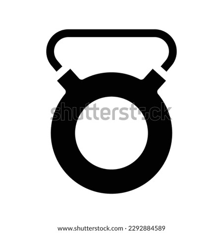 dumbbell glyph icon illustration vector graphic