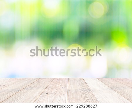 Empty table for Your photomontage or product display.  Royalty-Free Stock Photo #229288627