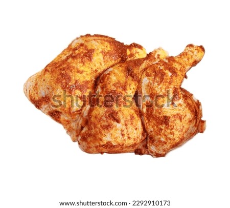 Spiced chicken legs isolated on white. Royalty-Free Stock Photo #2292910173