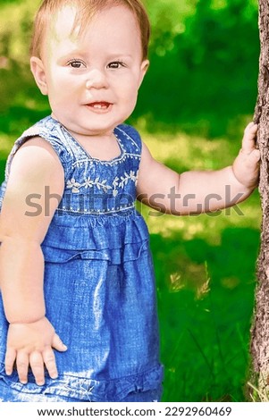happy child outdoors in the park