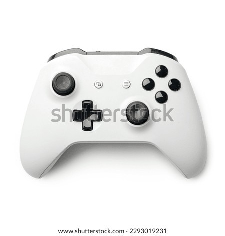 Joystick isolated on a white background top view