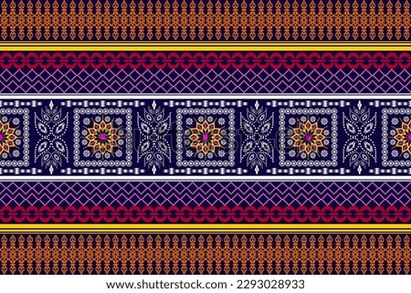Geometric ethnic oriental traditional art pattern.Figure tribal embroidery style.Design for ethnic background,wallpaper,clothing,wrapping,fabric,element,sarong,vector illustration