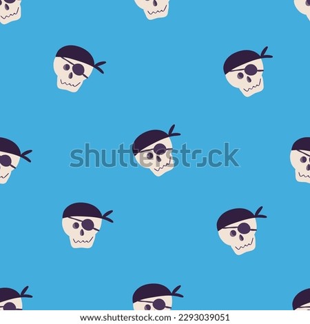Skulls seamless pattern, vector background with crazy sculls for Hard Rock and Rock N Roll subculture prints textile, hazard and danger, horror and death theme