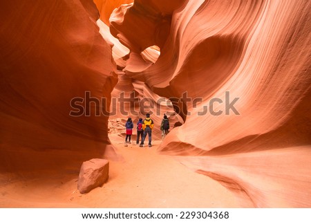 Antelope Canyon, Page, Arizona, USA Royalty-Free Stock Photo #229304368