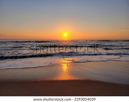 Sunrise in the Outer Banks North Carolina Royalty-Free Stock Photo #2293054039