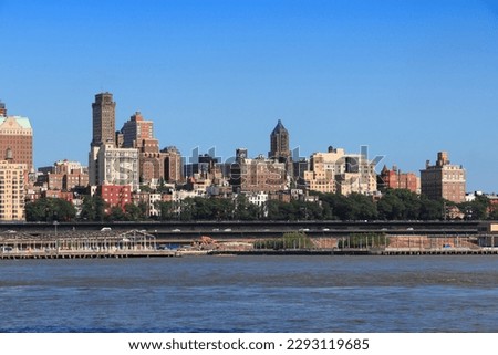 Brooklyn skyline. New York City landmarks. New York architecture.