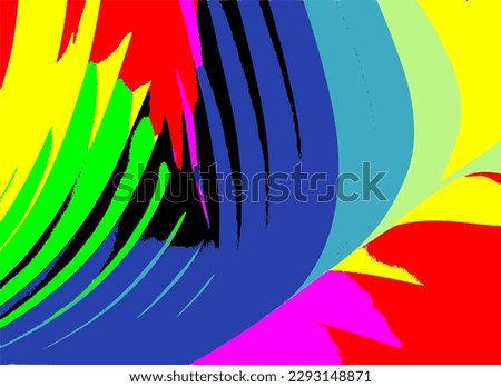 An abstract rainbow background vector image.	