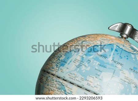 Classic school globe. Education geography