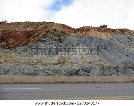 Mineral Rich Road Cut near Bisbee Arizona 